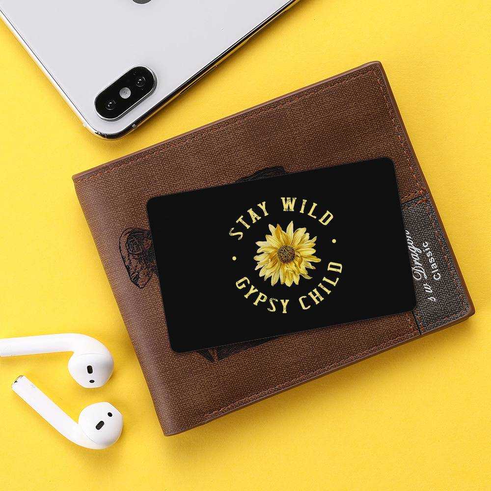 Stay Wild Wallet Insert Card Classic Celebrity Wallet Insert Card Gypsy Child by Stay Wild Wallet Insert Card