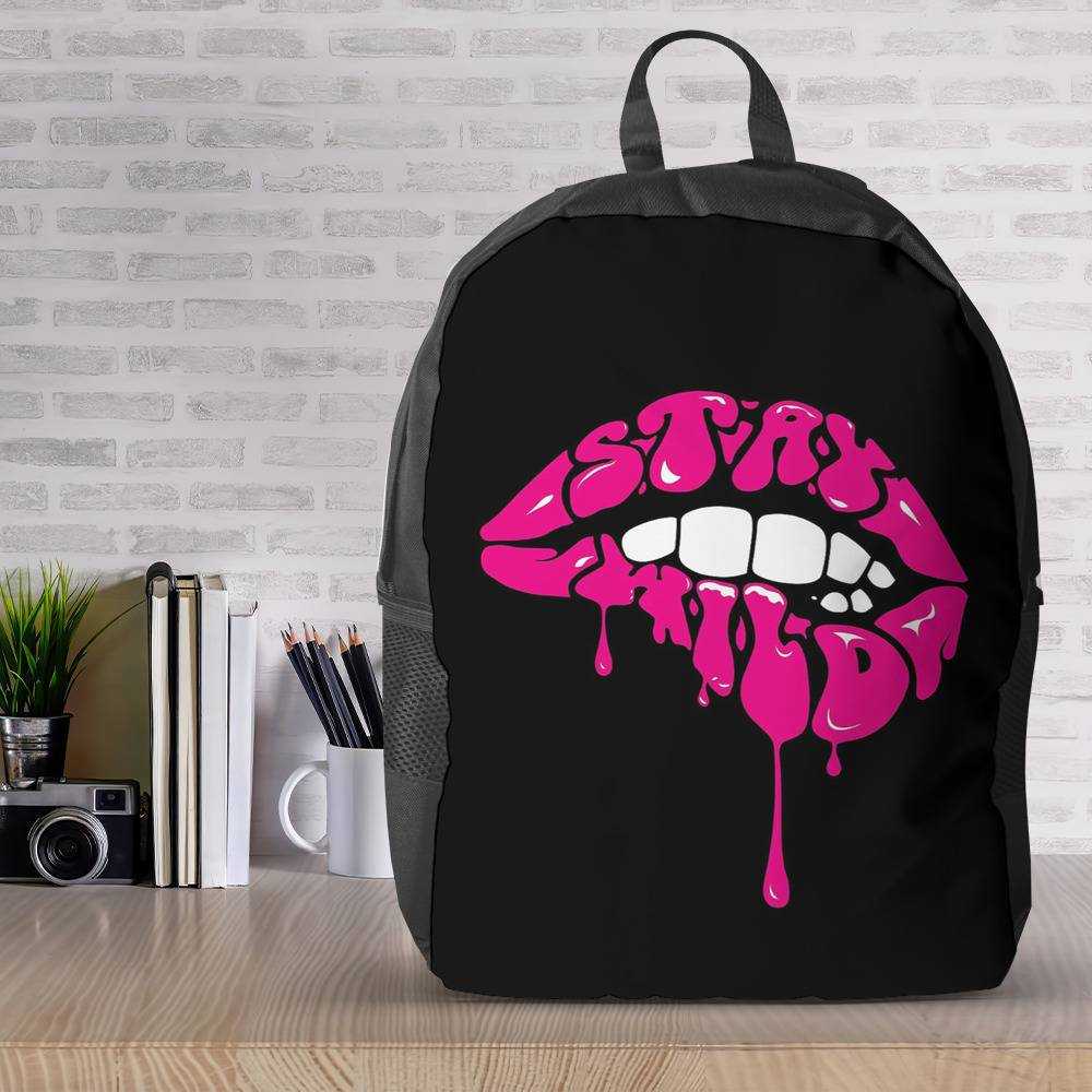 Stay Wild Backpack Lip Backpack