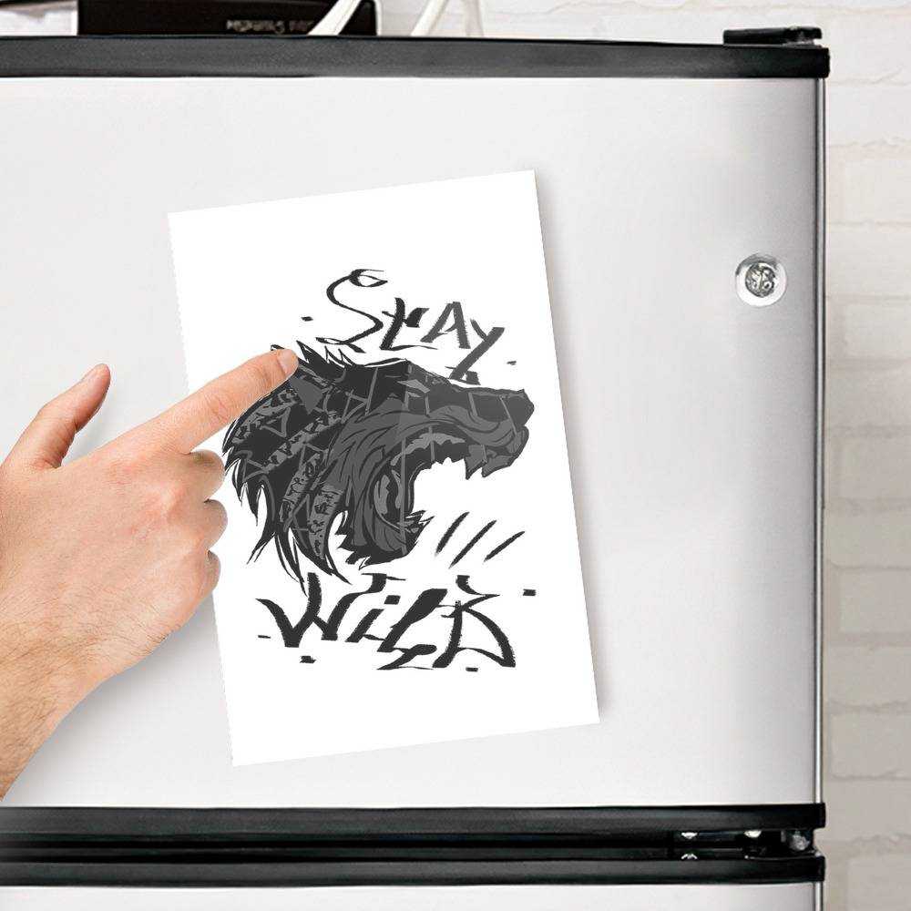 Stay Wild Fridge Magnet Stay Wild Wolfy Fridge Magnet