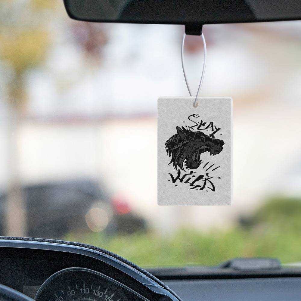Stay Wild Car Air Freshener Car Hanging Accessoires Gifts for Stay Wild Fans Stay Wild Wolfy Air Freshener