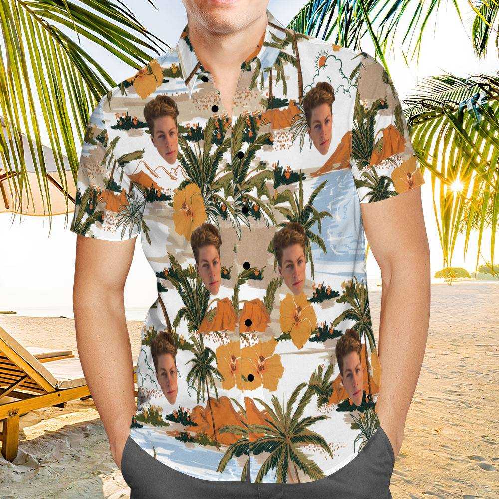 Stay Wild Hawaiian Shirt Custom Photo Hawaiian Shirt Beach Pattern Hawaiian Shirt