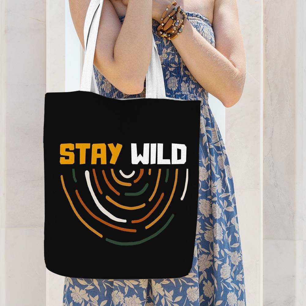 Stay Wild Totebag Classic Celebrity Totebag Stay Wild Ben Azelart Totebag
