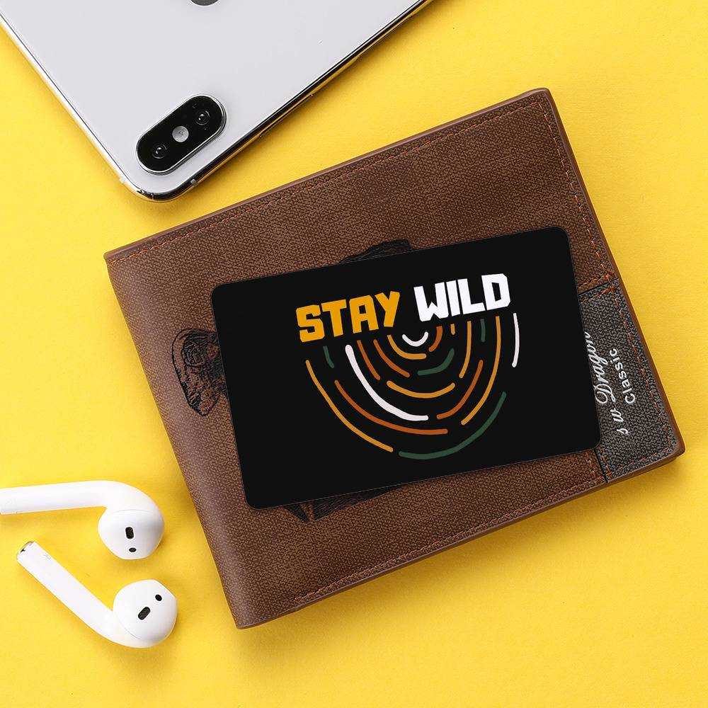 Stay Wild Wallet Insert Card Classic Celebrity Wallet Insert Card Stay Wild Ben Azelart by Stay Wild Wallet Insert Card