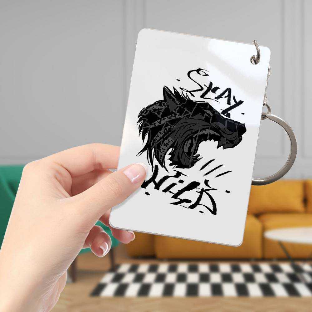 Stay Wild Keychain Classic Celebrity Keychain Stay Wild Wolfy by Stay Wild Keychain