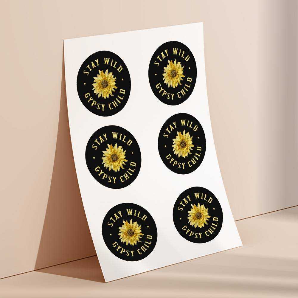 Stay Wild round stickers decorative stickers gift for fans Gypsy Child