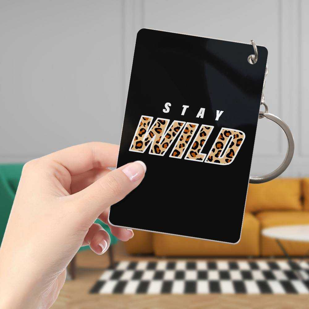 Stay Wild Keychain Classic Celebrity Keychain Panther Logo by Stay Wild Keychain