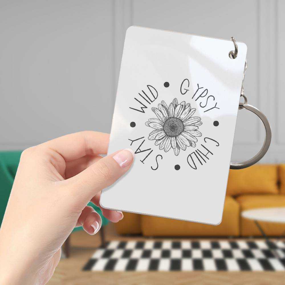 Stay Wild Keychain Classic Celebrity Keychain Gypsy Flower Child by Stay Wild Keychain