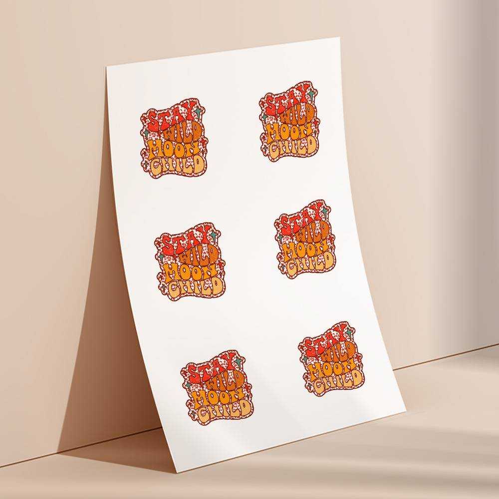 Stay Wild round stickers decorative stickers gift for fans Stay Wild Moon Child