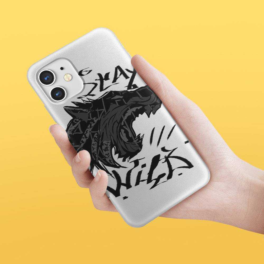 Stay Wild Phone Case Stay Wild Wolfy Phone Case