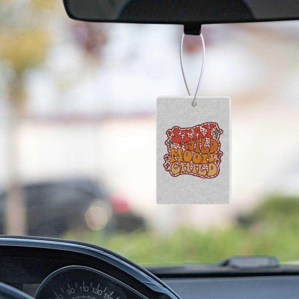 Stay Wild Car Air Freshener Car Hanging Accessoires Gifts for Stay Wild Fans Stay Wild Moon Child Air Freshener
