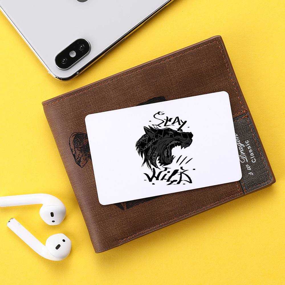 Stay Wild Wallet Insert Card Classic Celebrity Wallet Insert Card Stay Wild Wolfy by Stay Wild Wallet Insert Card