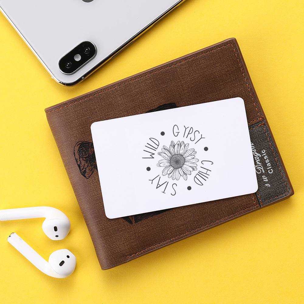 Stay Wild Wallet Insert Card Classic Celebrity Wallet Insert Card Gypsy Flower Child by Stay Wild Wallet Insert Card