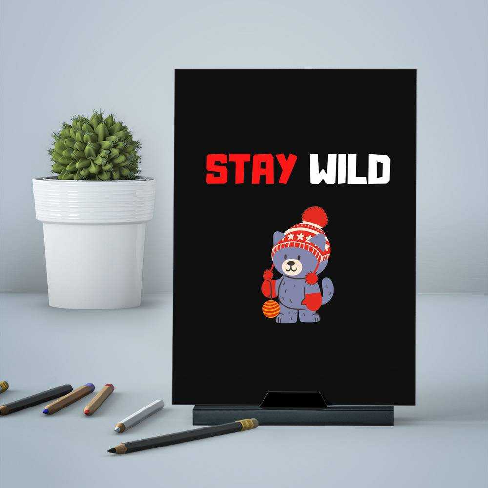 Stay Wild Greeting Card Classic Celebrity Greeting Card Ben Azelart Bear by Stay Wild Greeting Card