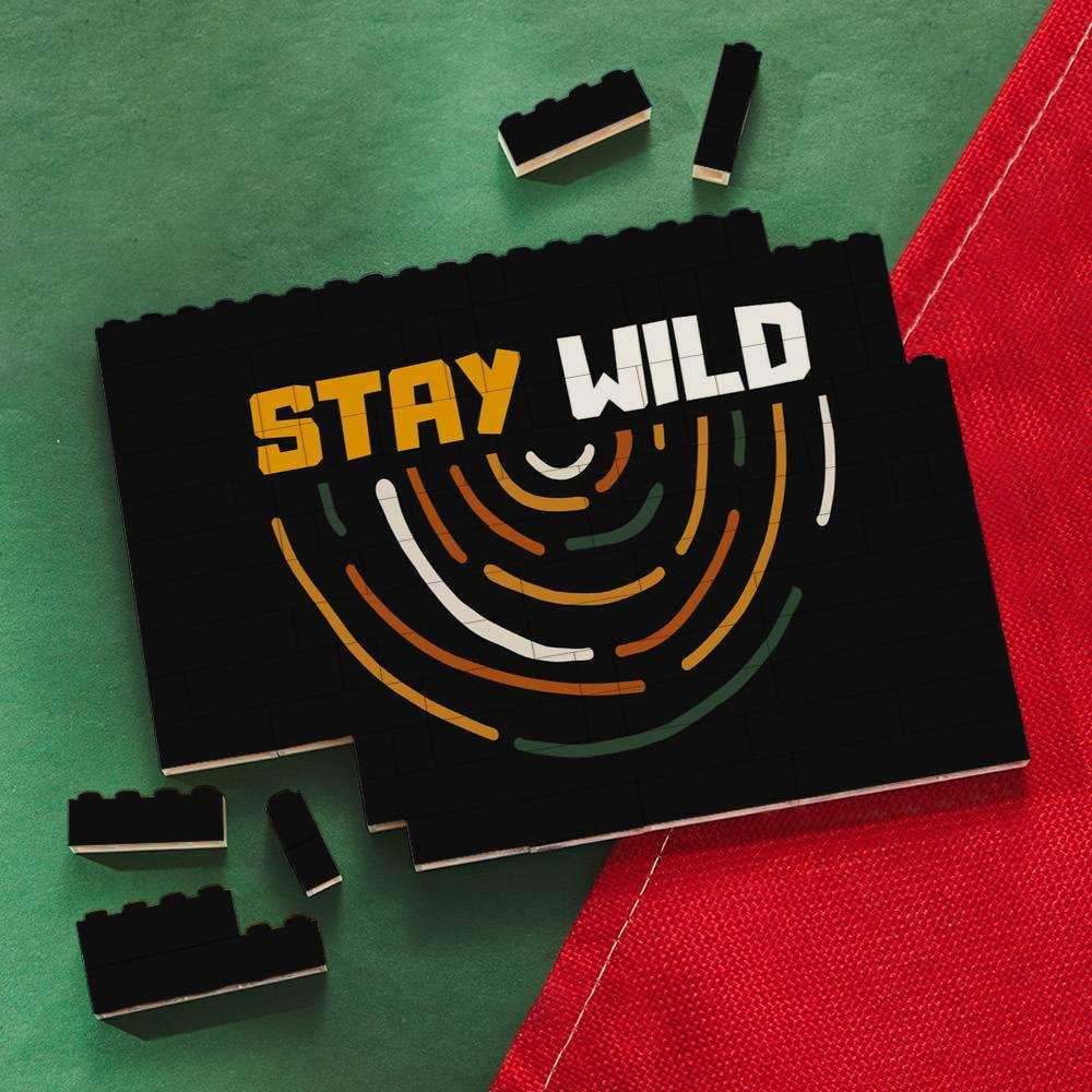 Stay Wild Merch Building Blocks Gift for Fans Stay Wild Ben Azelart Building Blocks