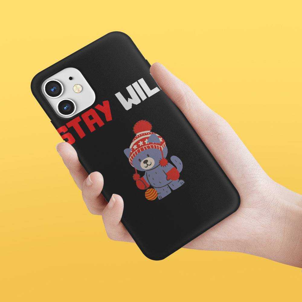 Stay Wild Phone Case Ben Azelart Bear Phone Case