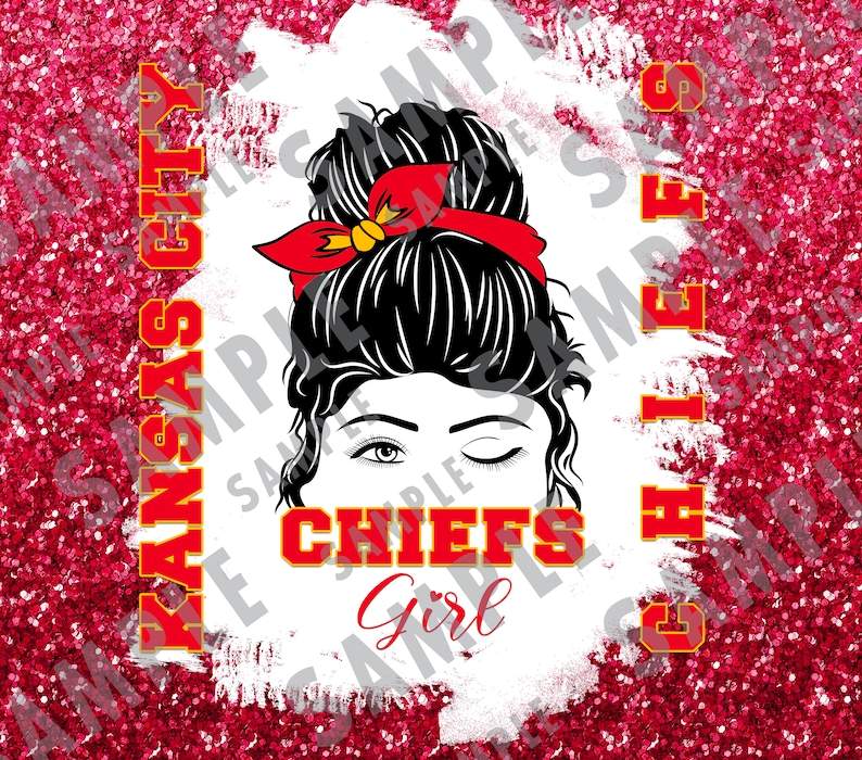 Kc Chiefs Zipper Tumbler Wrap, 20oz Tumbler Wrap, NFL Tumble - Inspire  Uplift