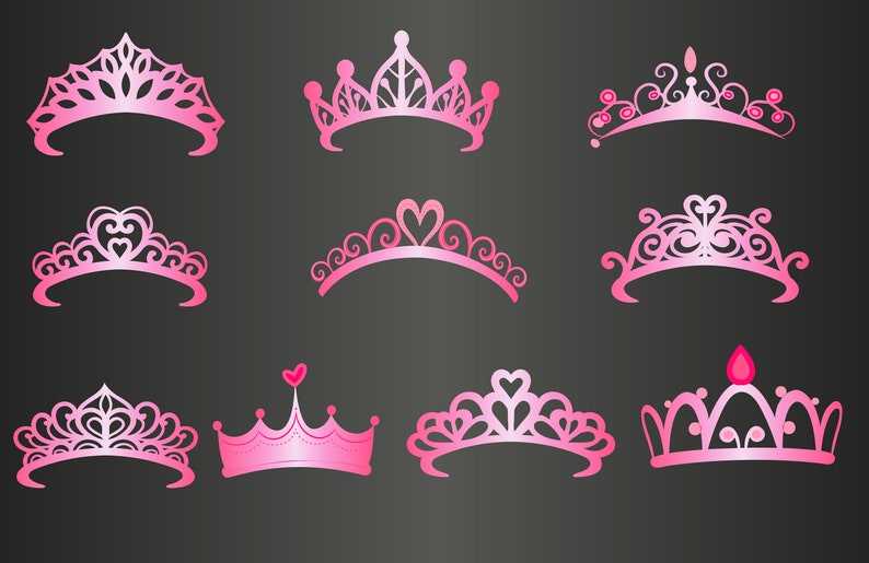 Crown SVG, Crown Bundle SVG, King, Queen, Prince, Princess Crown [vector  file]