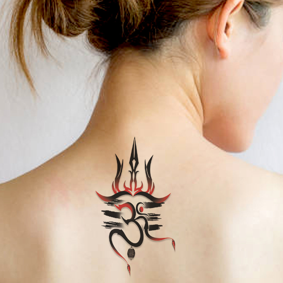 Trishul Shiva Tattoo, Shiva Trishul Tattoo On Back