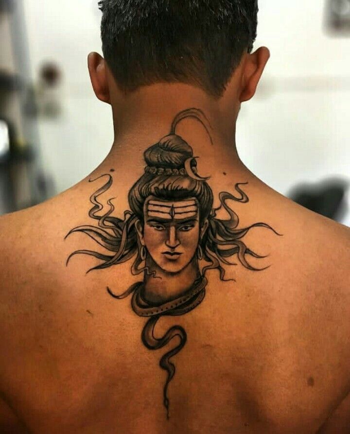 Angry Lord Shiva Tattoo, Angry Shiva Tattoo On Back