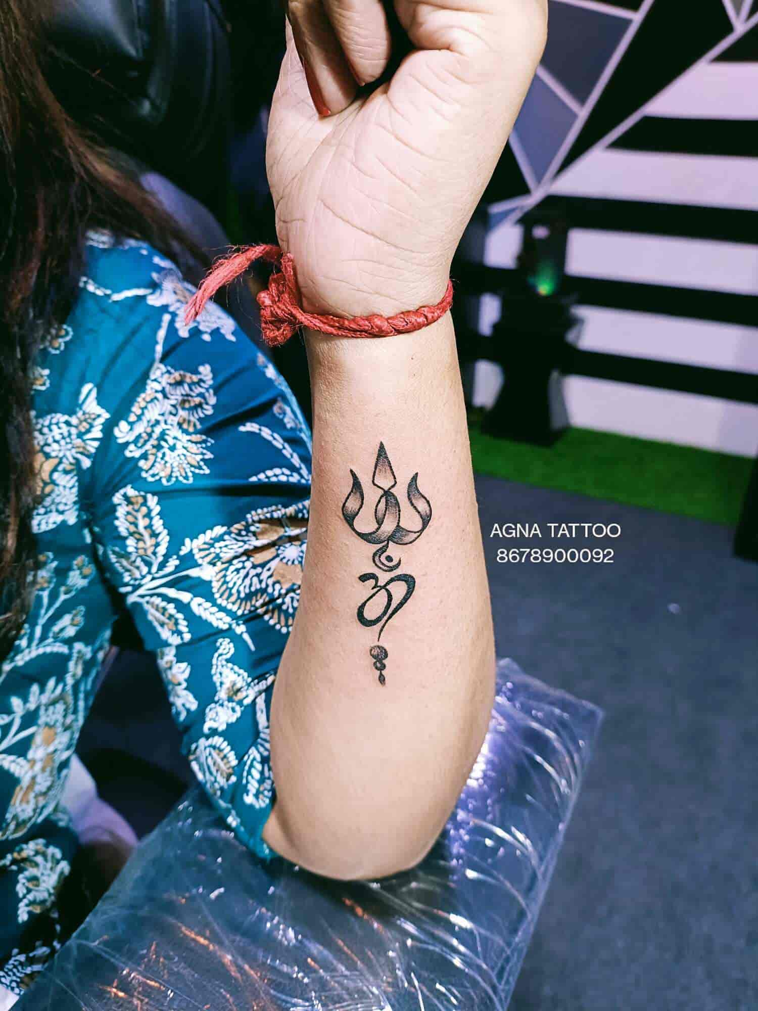 Trishul shiva tattoo