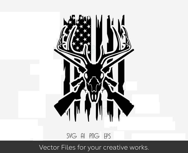 Us Deer Skull Svg#1