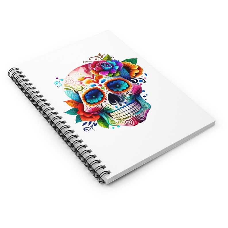 Colorful Sugar Skull PNG, Day of the Dead Instant Digital Download