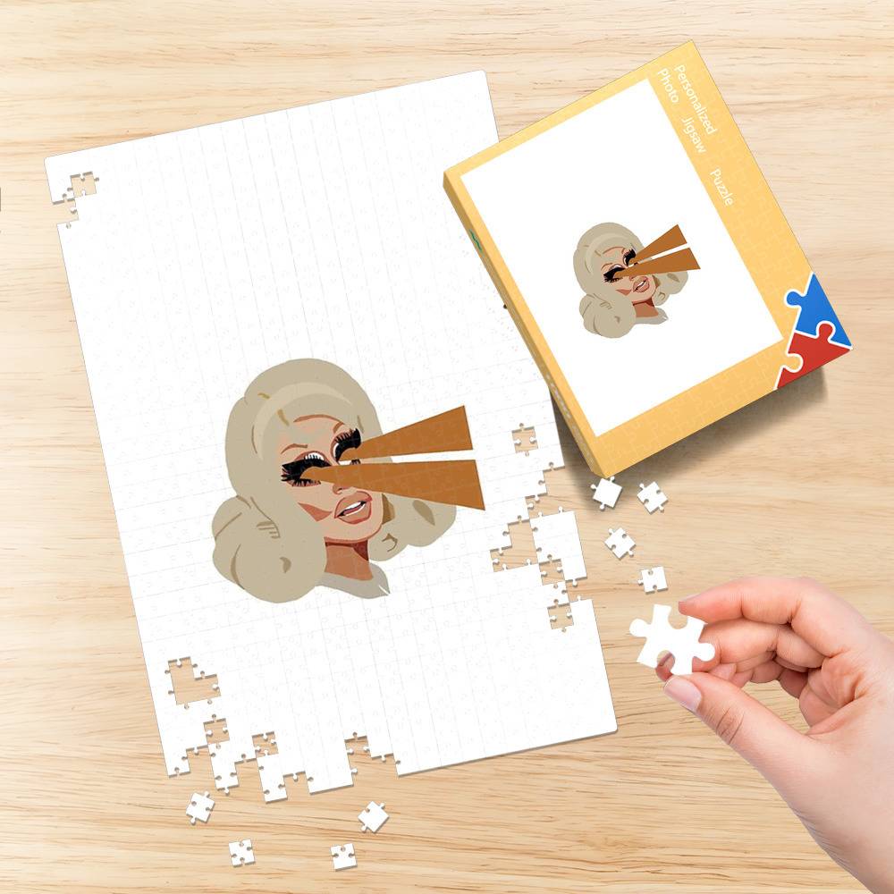 Puzzle village avec accessoires (54 pièces) : Trixie