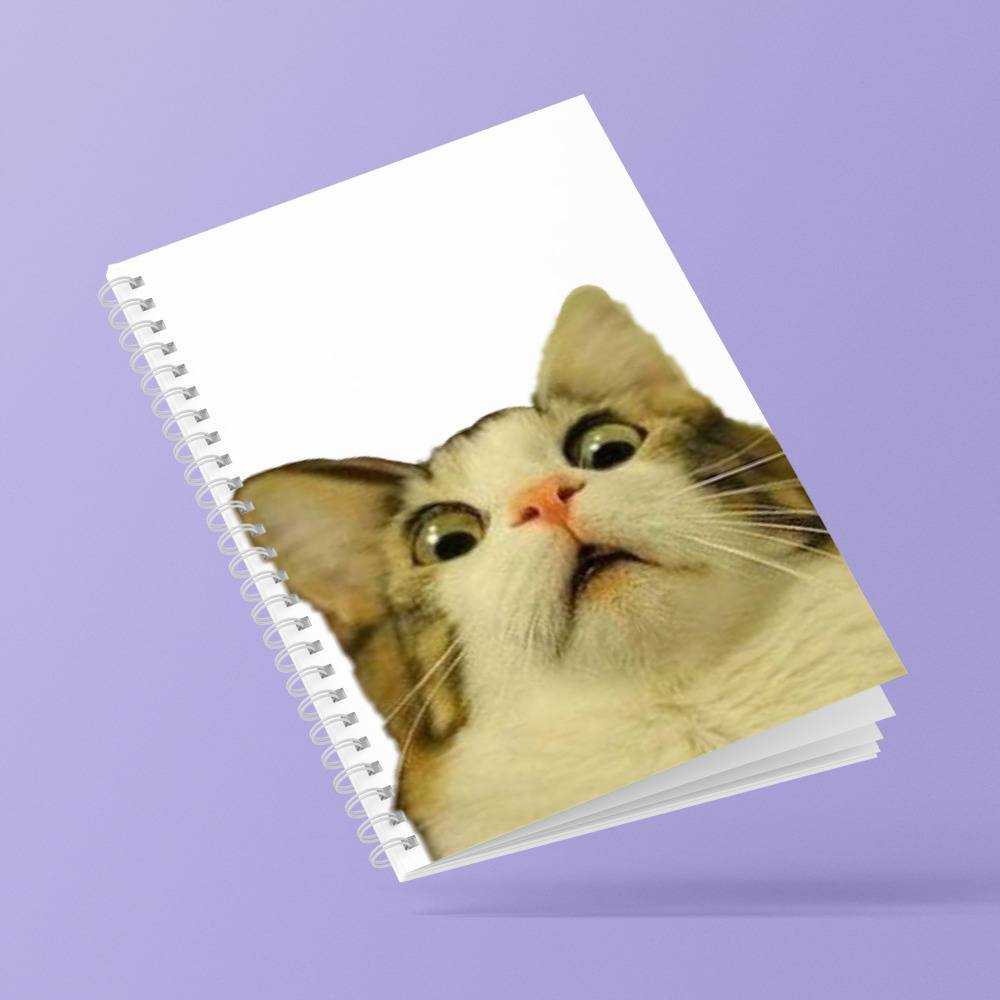 Sad Face Meme Spiral Notebooks for Sale