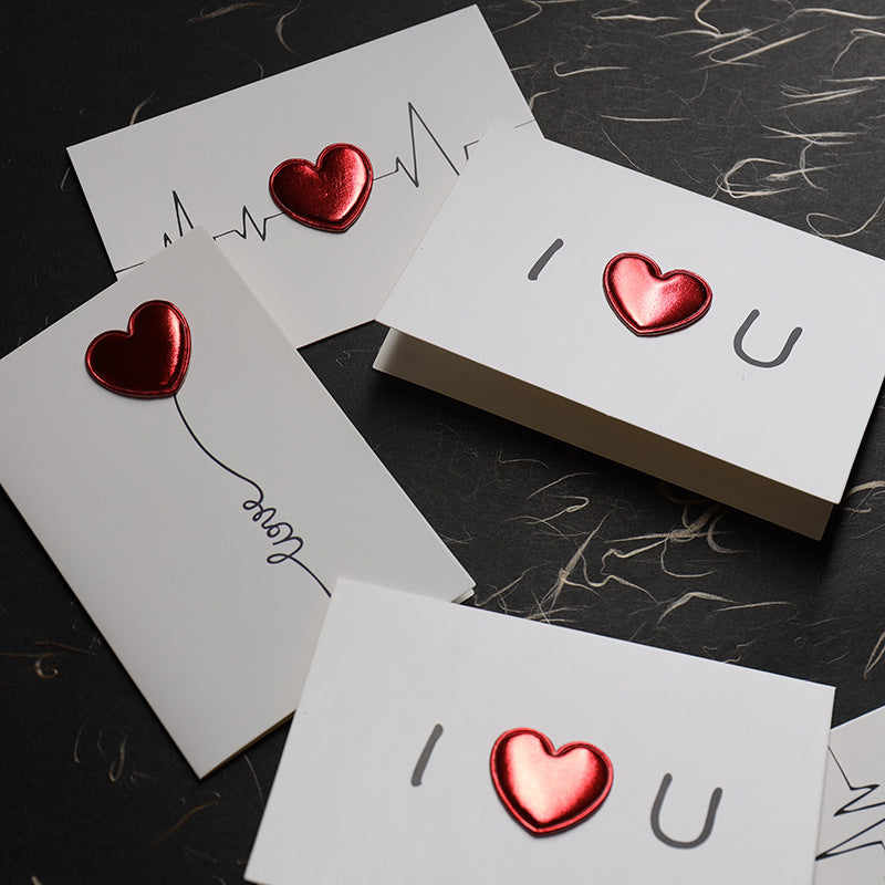 4x6 Note Cards Thinking of You Cards for Men Valentine's Day Greeting Card  3D Three Dimensionals Creative Handmade Blessing Card Romantices Stares