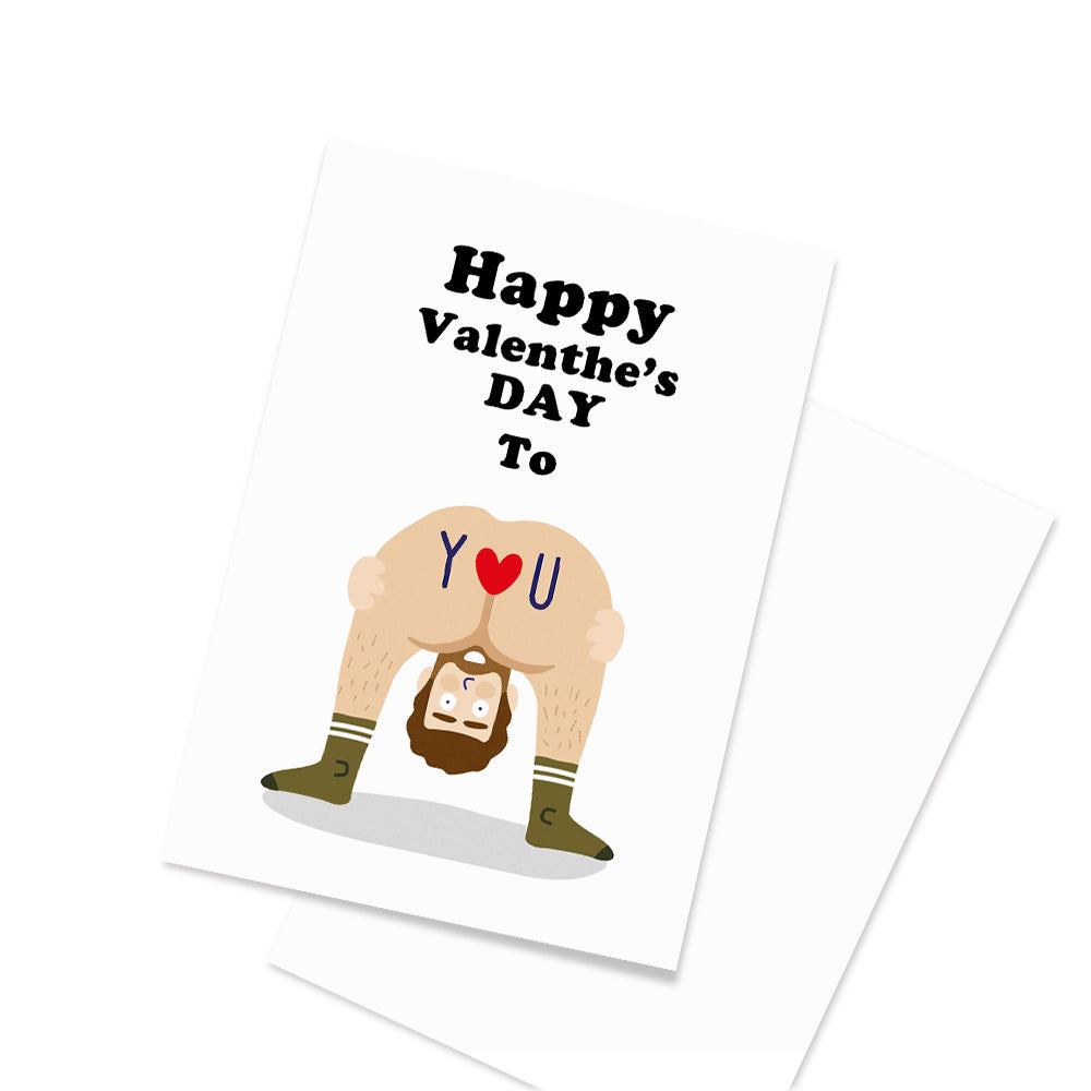 Funny Valentine S Day Greeting Card Naked Man Card Myspotifygiftsus