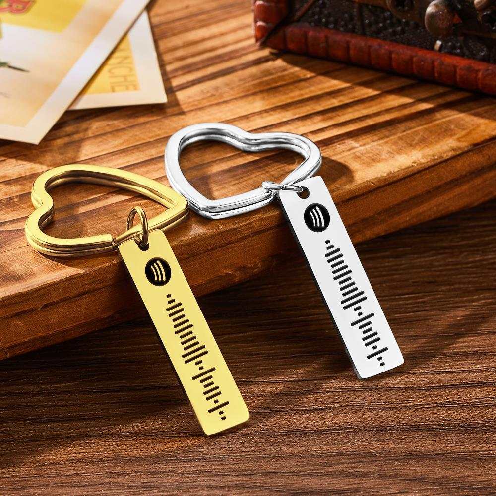 Scannable Spotify Code Keychain With Engraved Circle Pendant Custom Music  Song Keychain Gift - MyCustomTireCover