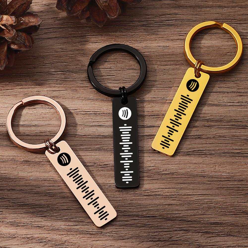 Photo Keychain Custom Music Song Keychain Spotify Code Keyring