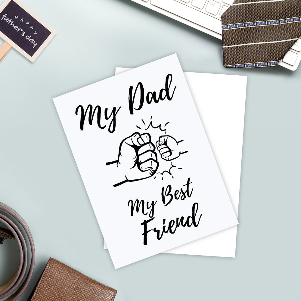 my dad my best friend card