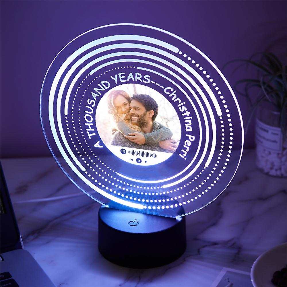 Personalized Acrylic LED Night Light - Father's Day, Birthday Gift For - A  Gift Customized