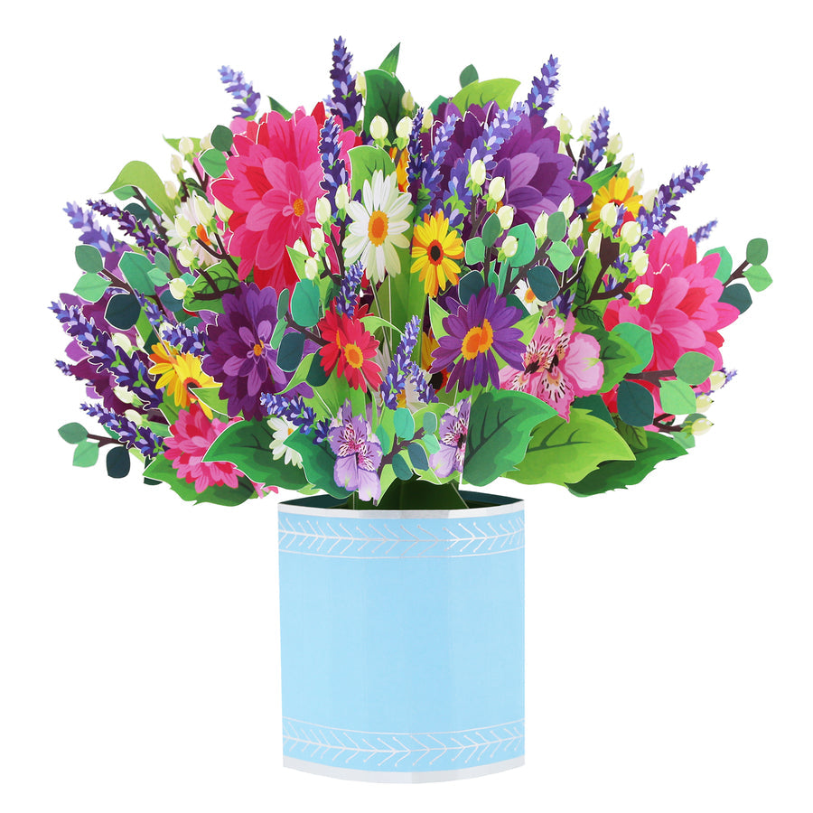 Spring Flower Bouquet 3D Pop up Card for Spring Card MySpotifyGiftsUS
