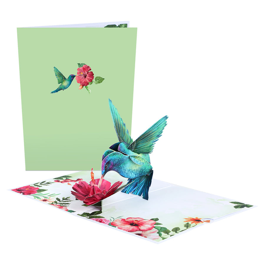 Hummingbird Pop up Card Celerbrite Spring Card 3D Pop up Card for ...