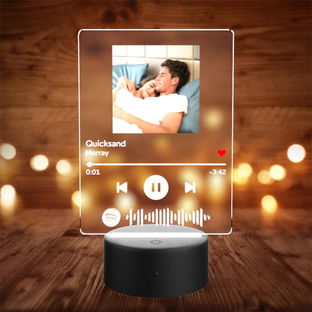 Custom Spotify Night Light with 7 Colors Spotify Acrylic LED Lamp