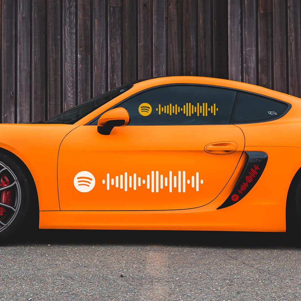 Custom Scannable Spotify Code Car Decal Sticker