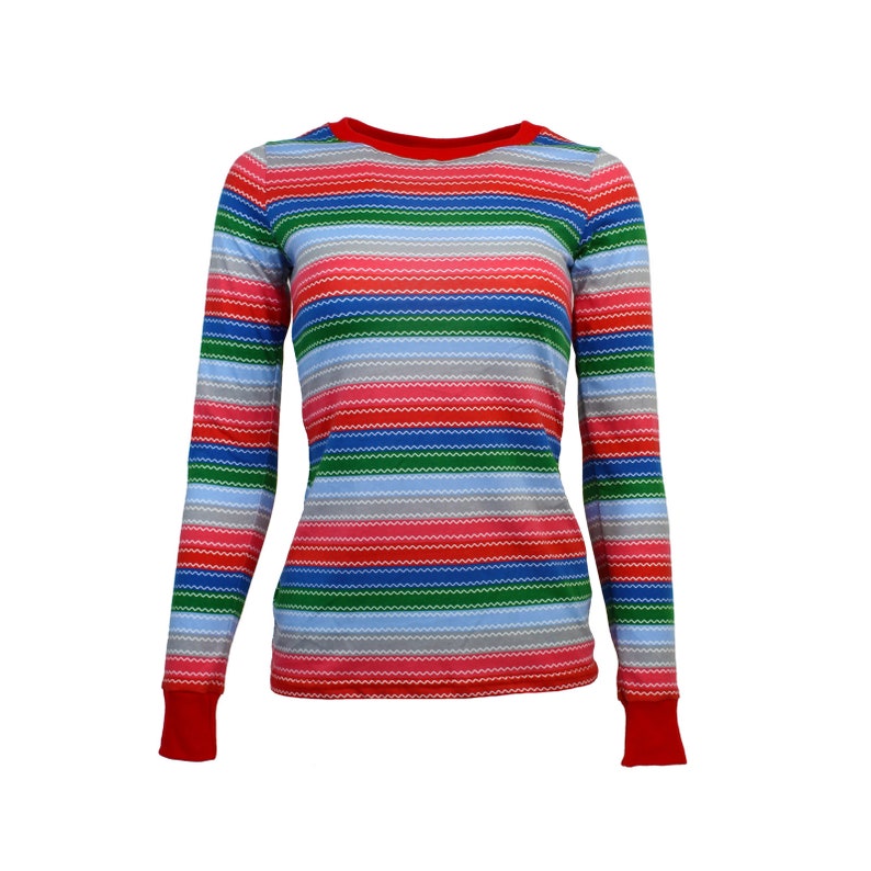 rainbow striped long sleeve shirt chucky