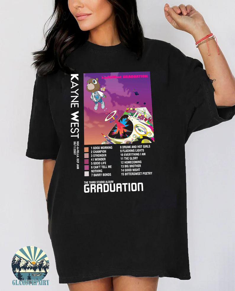 Kanye west graduation on sale shirt