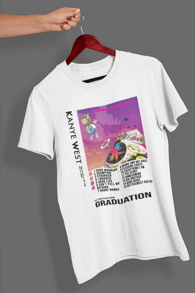 Kanye West Graduation Bear College Dropout Graphic T-Shirt