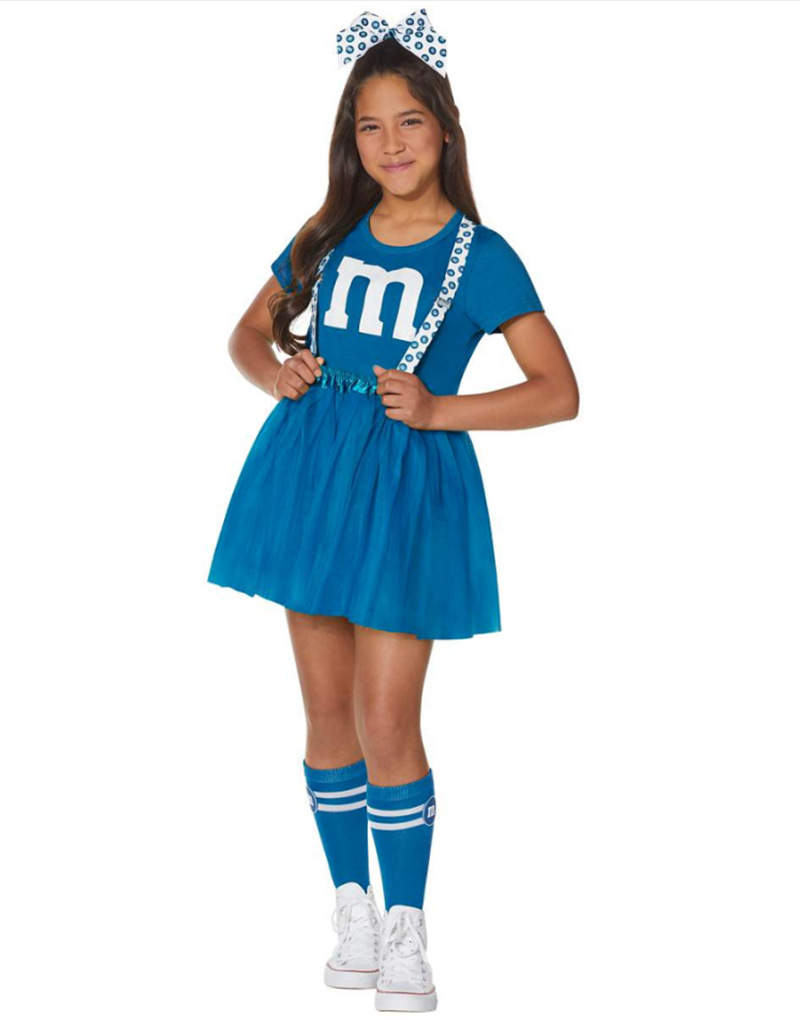 Brown M&M White Logo M&M's Chocolate Candy Size Medium  Halloween Costume NWOT