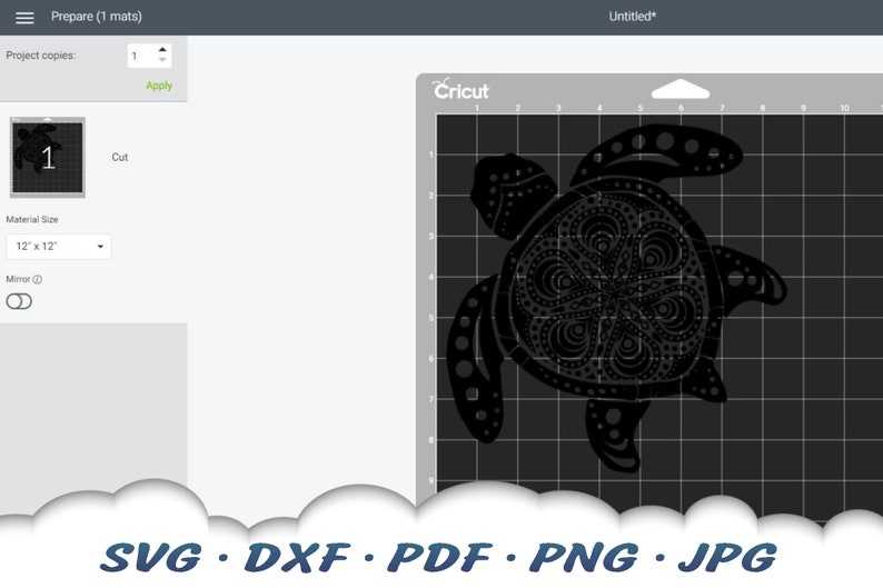 Turtle Mandala SVG  Sea Turtle Svg Files For Cricut Mandala Turtle Svg Files#5