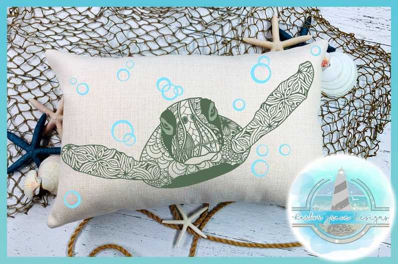 Turtle Mandala SVG Sea Turtle Mandala SVG Files for Cricut Silhouette#8