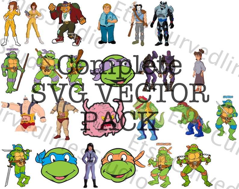 Teenage Mutant Ninja Turtles SVG Design File - SVGBees