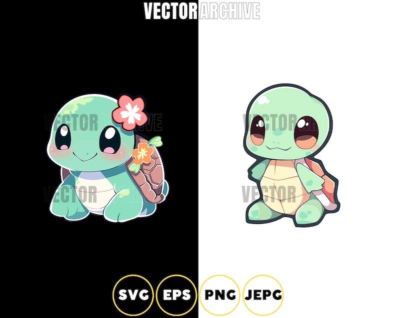 Cute Turtles SVG Turtles Clipart Set Bundle#3