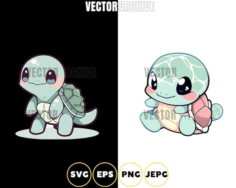 Cute Turtles SVG Turtles Clipart Set Bundle#6