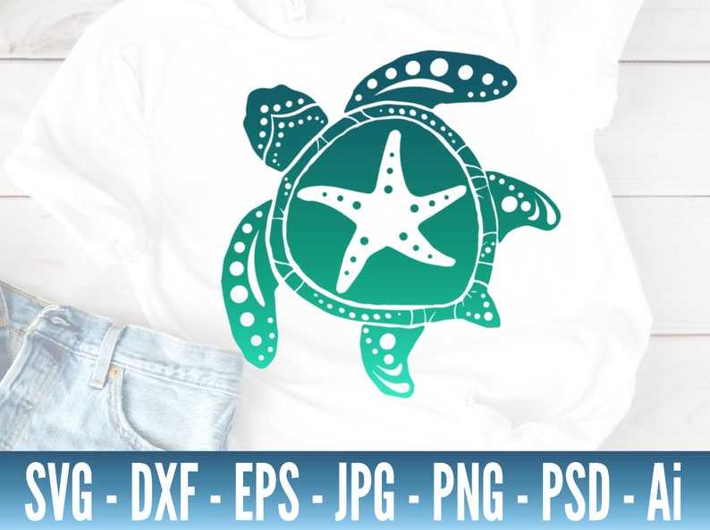 Big Sea Turtle SVG Bundle Turtle SVG Files For Cricut Sea Turtle SVG#6