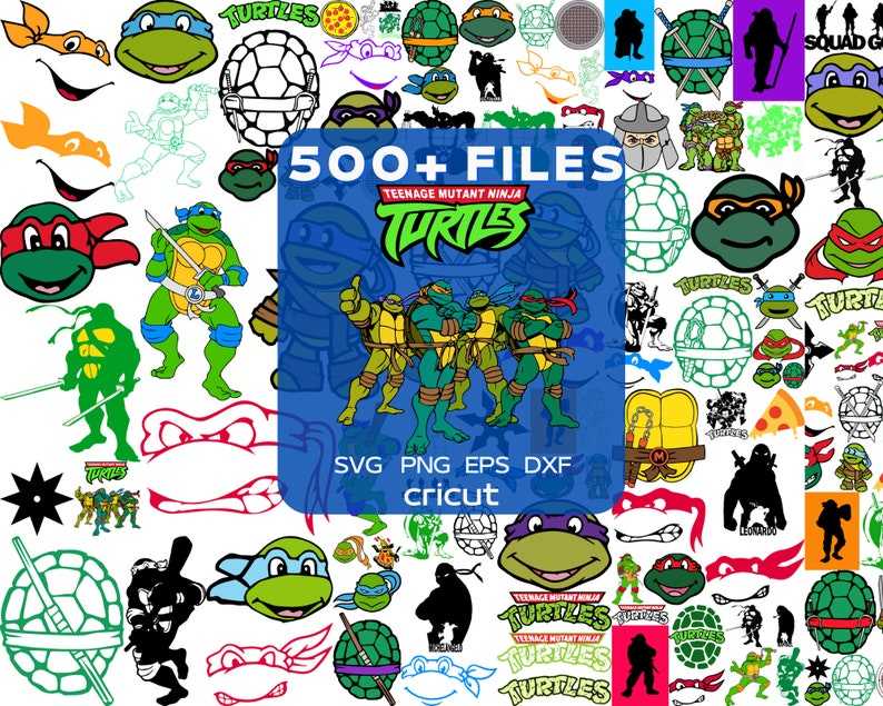 Ninja Turtles SVG 1000+ Bundle, Ninja Turtles Cricut, Ninja Clipart