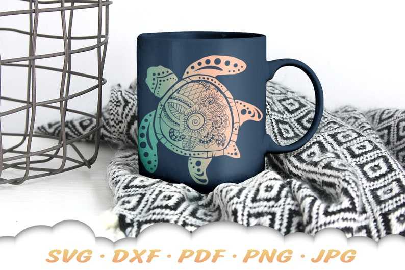Floral Mandala Sea Turtle Svg Files For Cricut Sea Turtle Svg Bundle#8